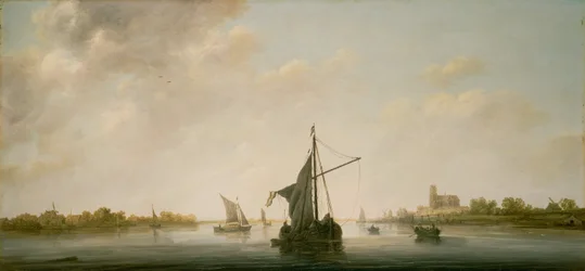 Eine Ansicht der Maas bei Dordrecht
